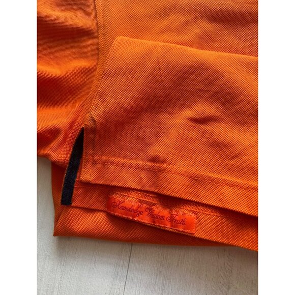 Robert Graham Men's Medium Orange Classic Polo Shirt Short Sleeve - Picture 5 of 11